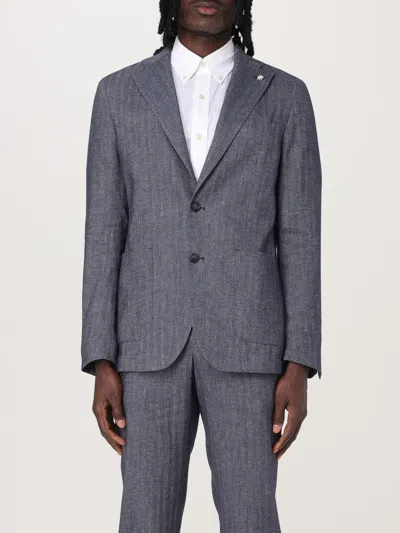 Manuel Ritz Blazer  Men Color Blue