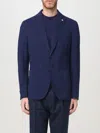 Manuel Ritz Patch-pocket Blazer In Blue