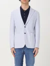 Manuel Ritz Man Blazer Sky Blue Size 36 Cotton In Blue 2