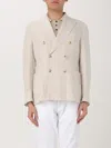 Manuel Ritz Man Blazer Beige Size 42 Cotton In Yellow Cream