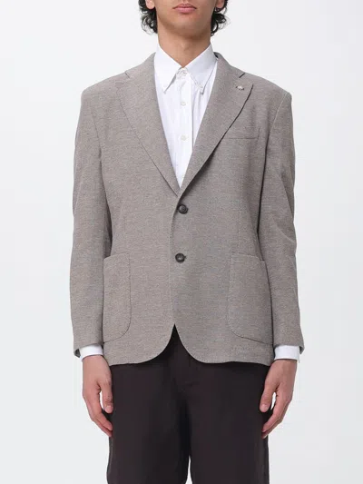 Manuel Ritz ブレザー  メンズ カラー ベージュ In Gray