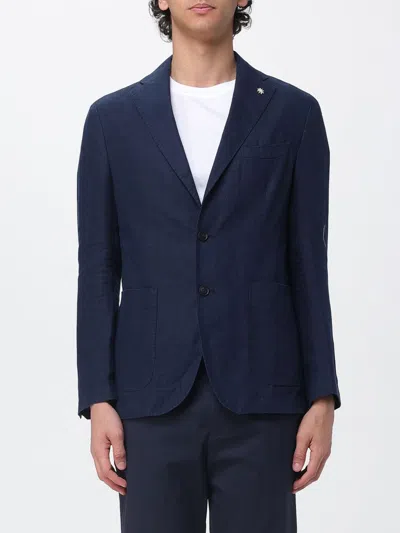 MANUEL RITZ MANUEL RITZ SINGLE-BREASTED LINEN BLAZER,I36990009