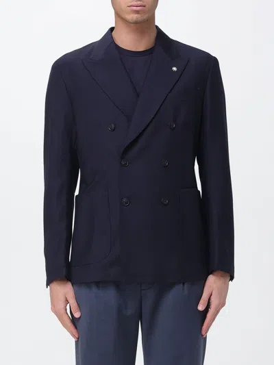 Manuel Ritz ブレザー  メンズ カラー ブルー In Blue