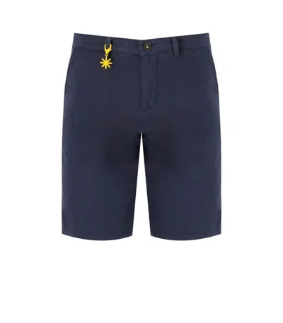 Manuel Ritz Blue Chino Bermuda Shorts