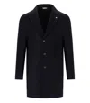 Manuel Ritz Blue Single Breasted Coat In Blue