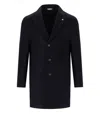Manuel Ritz Blue Single Breasted Coat In Blue