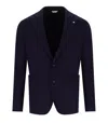 Manuel Ritz Blue Single Breasted Jacket In Blue