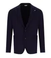 Manuel Ritz Blue Single Breasted Jacket In Blue