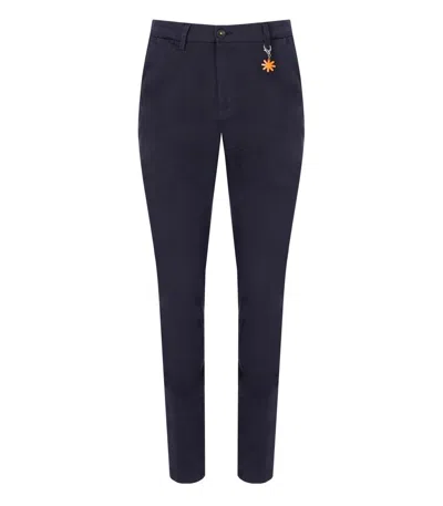 Manuel Ritz Blue Slim Fit Trousers
