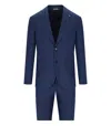 Manuel Ritz Partially Lined Bright Blue Drop 8 Suit In Blue