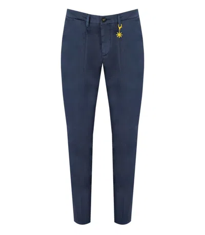 Manuel Ritz Blue Trousers In Blau