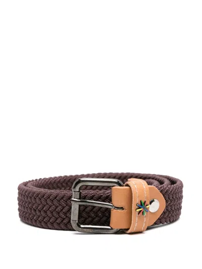 Manuel Ritz Braided Belt In 褐色