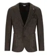 Manuel Ritz Brown Single Breasted Jacket