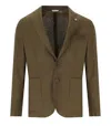 Manuel Ritz Brown Single-breasted Jacket In Brown