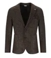 Manuel Ritz Brown Single Breasted Jacket In Brown
