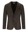 Manuel Ritz Brown Single Breasted Jacket In Brown