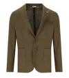 MANUEL RITZ BROWN SINGLE-BREASTED JACKET