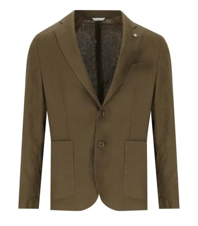 Manuel Ritz Brown Single-breasted Jacket