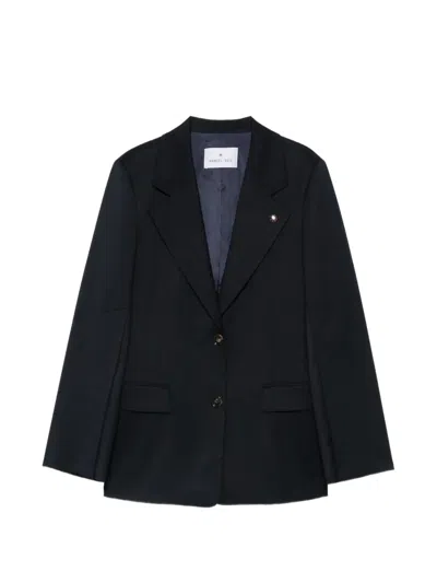 Manuel Ritz Buckle-detail Single-breasted Blazer In Black