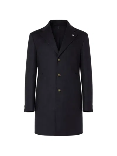 Manuel Ritz Button Jacket In Blue