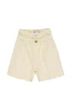 Manuel Ritz Button Relaxed Shorts In Neutral