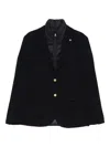 Manuel Ritz Button Single-breasted Jacket In Black