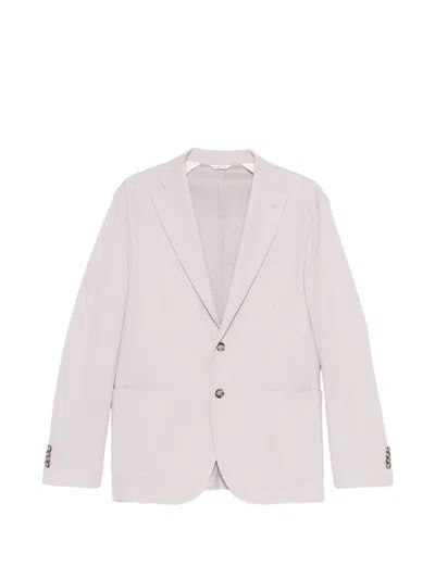 Manuel Ritz Strukturierte Jacke Mit Knöpfen In White