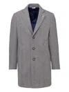Manuel Ritz Buttoned Coat In Gray