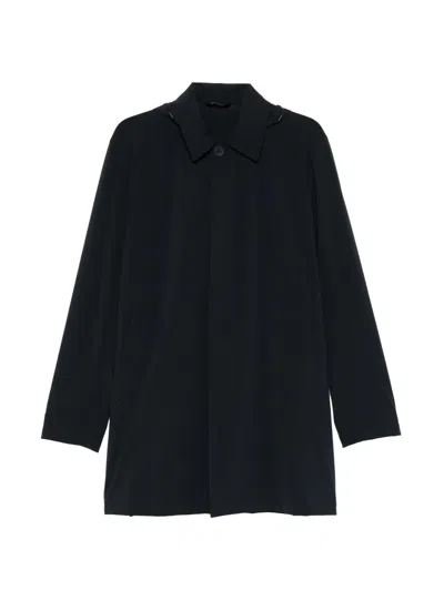 Manuel Ritz Geknöpfter Kapuzenmantel In Blue