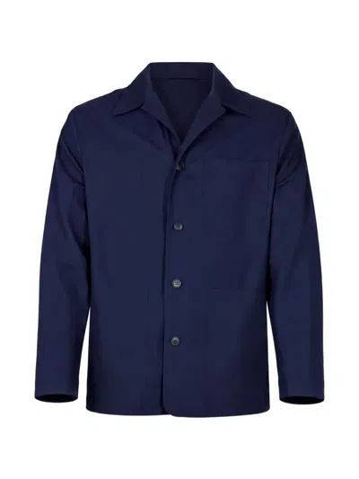 Manuel Ritz Buttoned Pocket Shirt In Blue