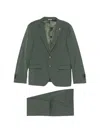Manuel Ritz Buttoned Suit In Green
