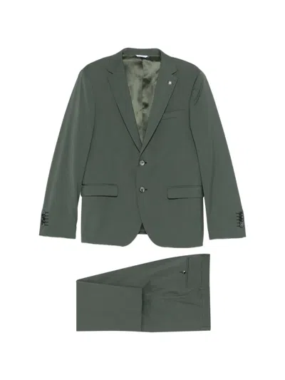 Manuel Ritz Buttoned Suit In Green