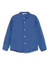 Manuel Ritz Logo-embroidered Shirt In Blue