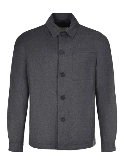 Manuel Ritz Jacket Made Of A Wool Blend In Gray