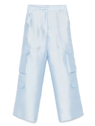 Manuel Ritz Cargo Trousers In Blue