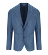 Manuel Ritz Carta Da Zucchero Single-breasted Jacket In Blue