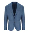 Manuel Ritz Carta Da Zucchero Single-breasted Jacket In Blue