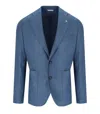 Manuel Ritz Carta Da Zucchero Single-breasted Jacket In Blue