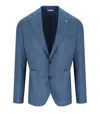 Manuel Ritz Carta Da Zucchero Single-breasted Jacket In Blue