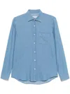 Manuel Ritz Hemd Aus Chambray In Blue