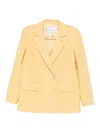 Manuel Ritz Chevron Blazer In Neutral