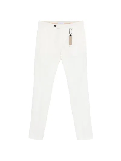 Manuel Ritz Hose Mit Clipverschluss In White