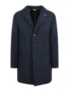 Manuel Ritz Coat In Blu Scuro
