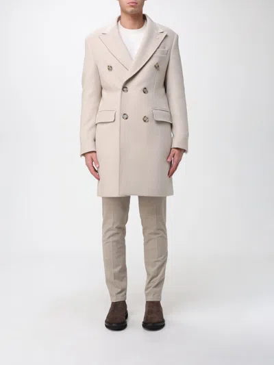 Manuel Ritz Coat  Men Color Beige In Neutral
