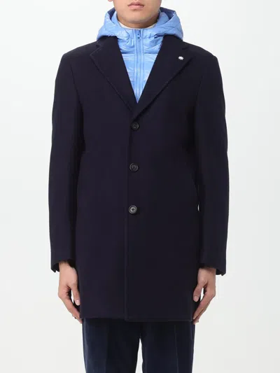 Manuel Ritz Mantel  Herren Farbe Blau In Blue