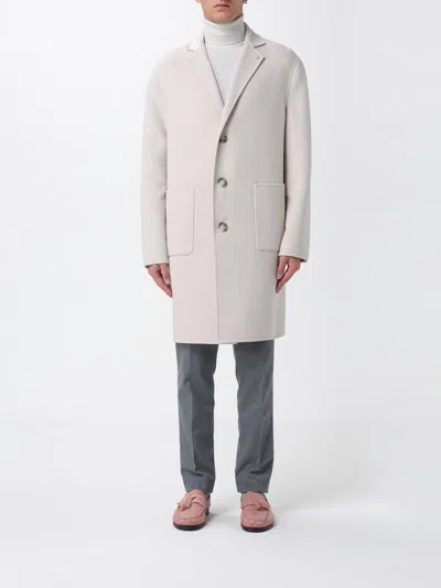 Manuel Ritz Coat  Men Color Ice In White