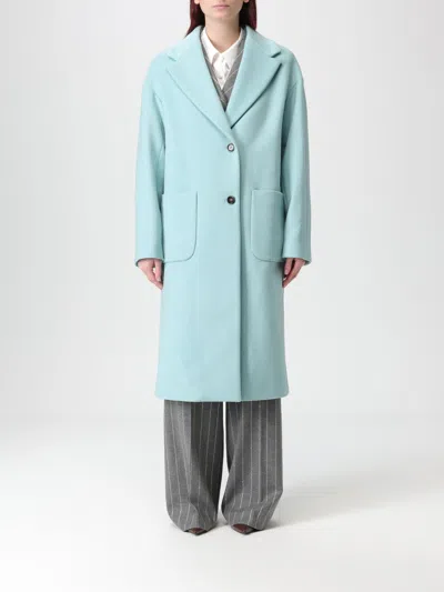 Manuel Ritz Coat  Woman Color Blue In Multi