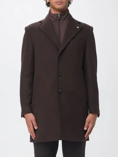 Manuel Ritz Coat Men Color Brown