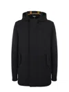 Manuel Ritz Jacket In Stretch Twill In Black