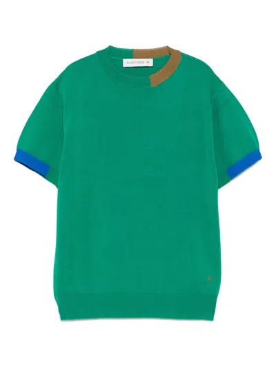 Manuel Ritz Kids' Colour-block T-shirt In Green